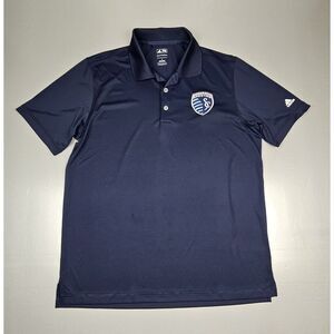 Adidas Sporting Kansas City Mens Large. Polo Shirt MLS‎ Soccer Puremotion.